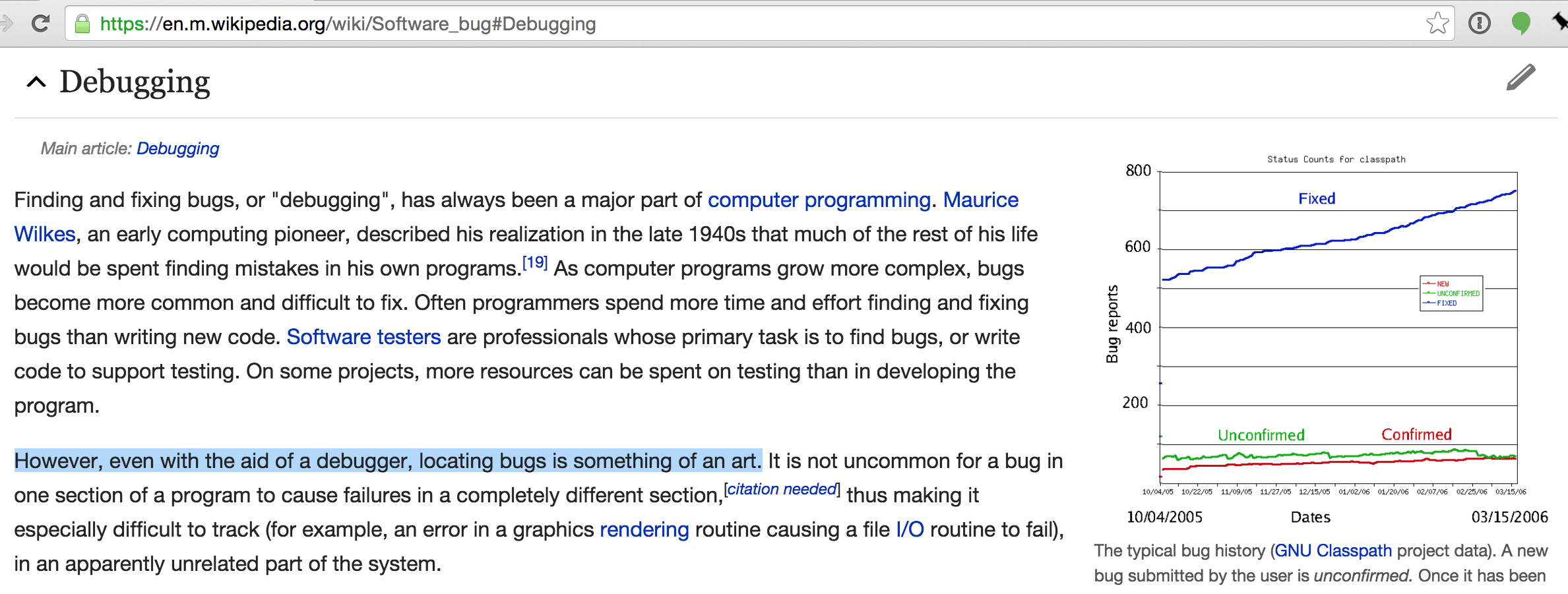 debugging is an art